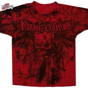 NWT AFFLICTION Xtreme Couture Skull T-Shirt Short Sleeve Toddler 2T Boys Girls